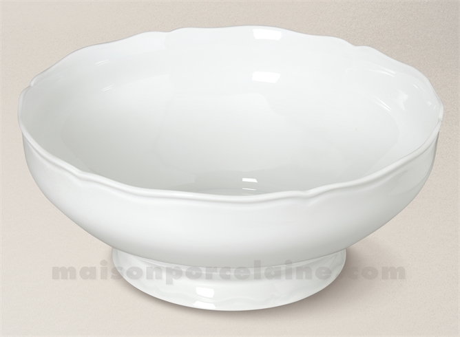 SALADIER LIMOGES PORCELAINE BLANCHE COLBERT GM