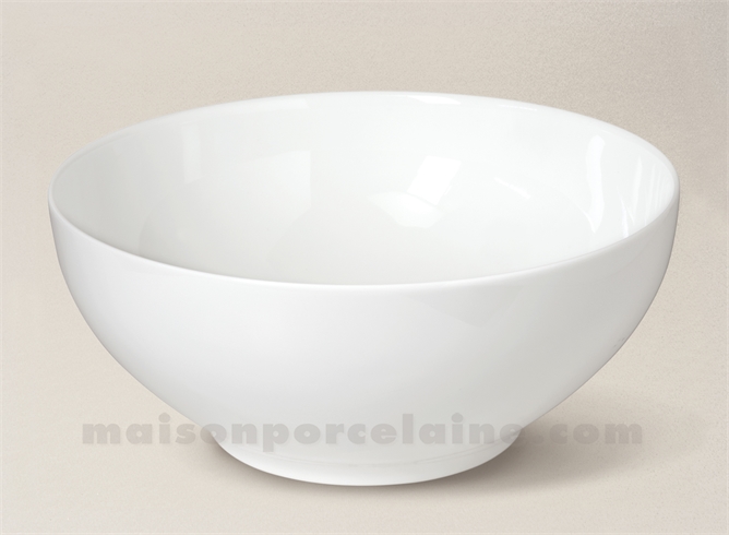 SALADIER LIMOGES PORCELAINE BLANCHE ENVIE D25