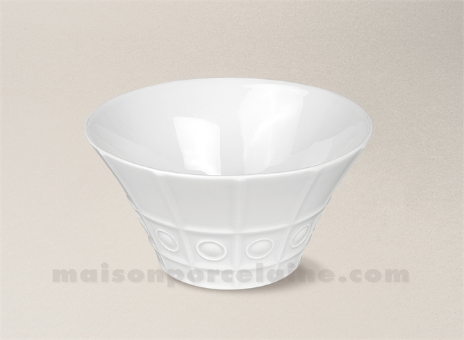 SALADIER LIMOGES PORCELAINE BLANCHE OSMOSE COCKTAIL