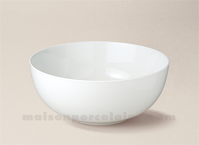 SALADIER PORCELAINE BLANCHE BOULE ARTOIS N°6 17X6.5