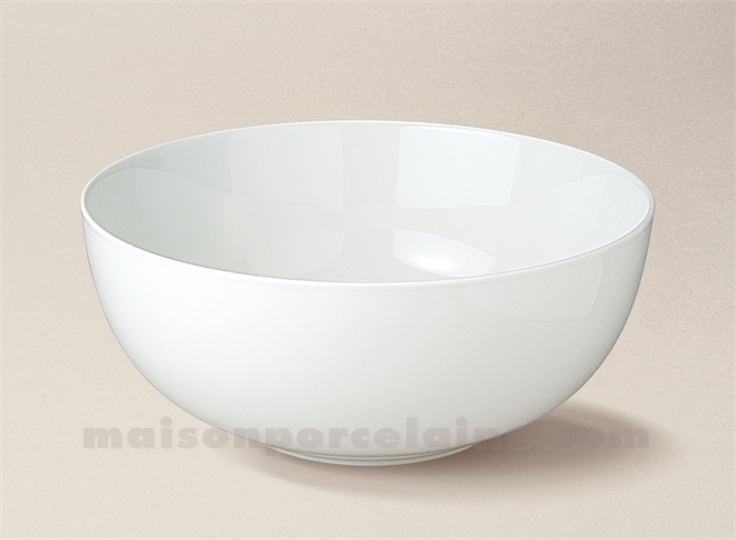 SALADIER PORCELAINE BLANCHE BOULE FLANDRE N°4 21X8.5