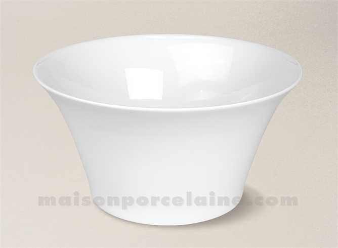 SALADIER PORCELAINE BLANCHE HAUSSMANN FABRIQUE EN FRANCE D24CM