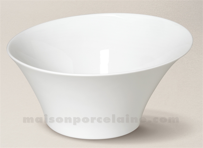 SALADIER PORCELAINE BLANCHE KOSMOS 25X13 2L