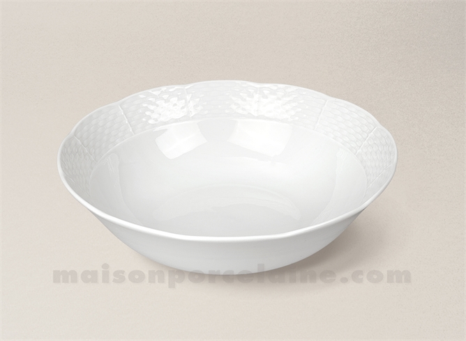 SALADIER PORCELAINE BLANCHE NATACHA PM D21