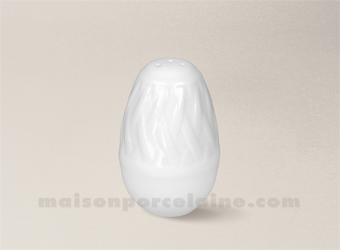 SALIERE PORCELAINE BLANCHE LOUISIANE 7X5