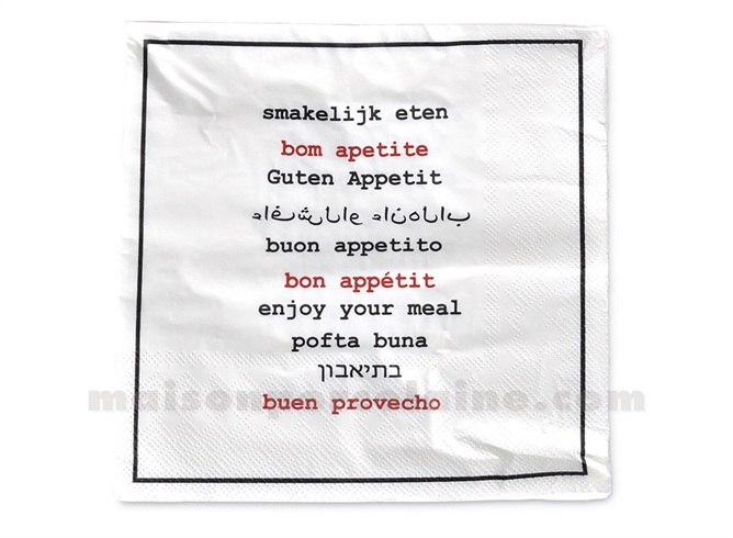 SERVIETTE PAPIER BON APPÉTIT MULTI X20