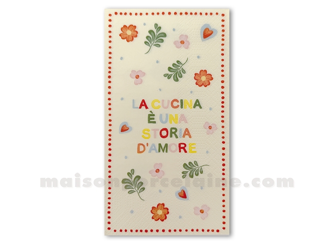 SERVIETTE PAPIER RECTANGLE LA CUCINA X15