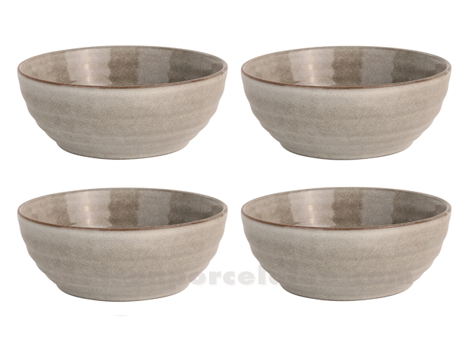 SET 4 POKE BOWL 100CL GRES MEDARD DE NOBLAT FUJI  D18.4 X7.1CM BEIGE