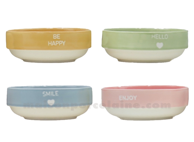 SET DE 4 COUPELLES VIVA D13,2 H5CM