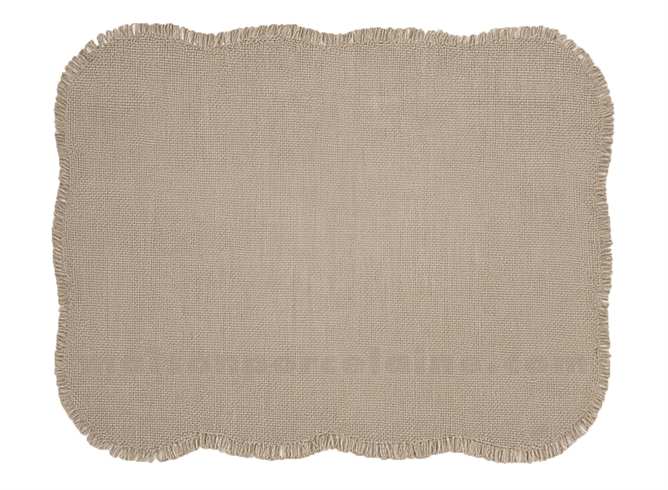 SET DE TABLE RECTANGLE JUTE NATUREL PM 35X45CM