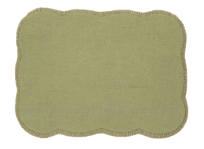 SET DE TABLE RECTANGLE JUTE VERT PM 35X45CM