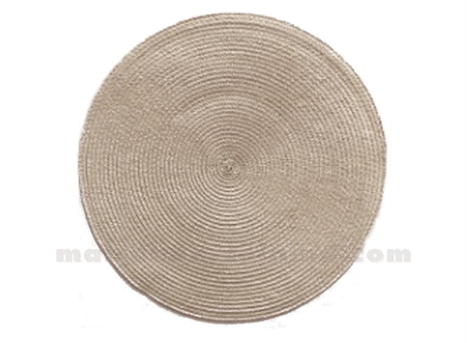 SET DE TABLE ROND TRADITION ÉCRU D38CM