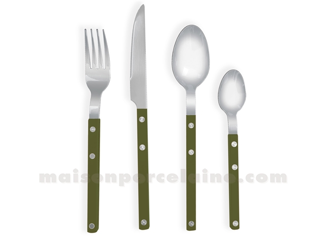 SET INDIV COUVERTS 4PCS GUSTAVE KAKI