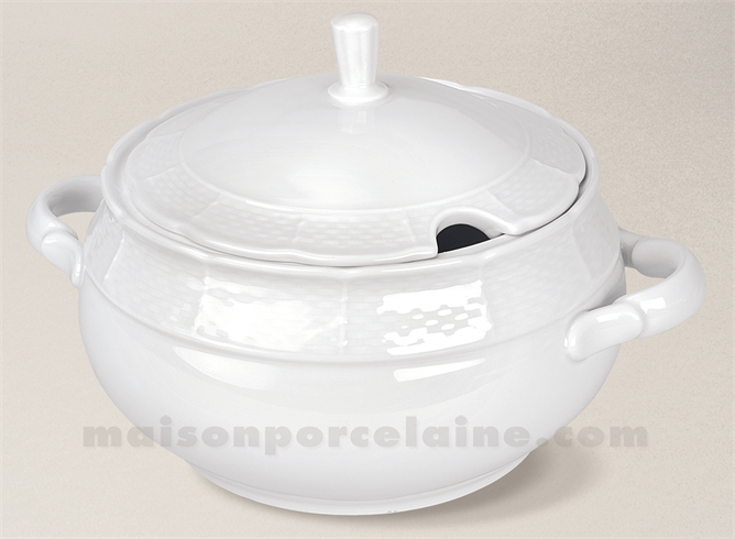 SOUPIERE PORCELAINE BLANCHE NATACHA GM 3.5L