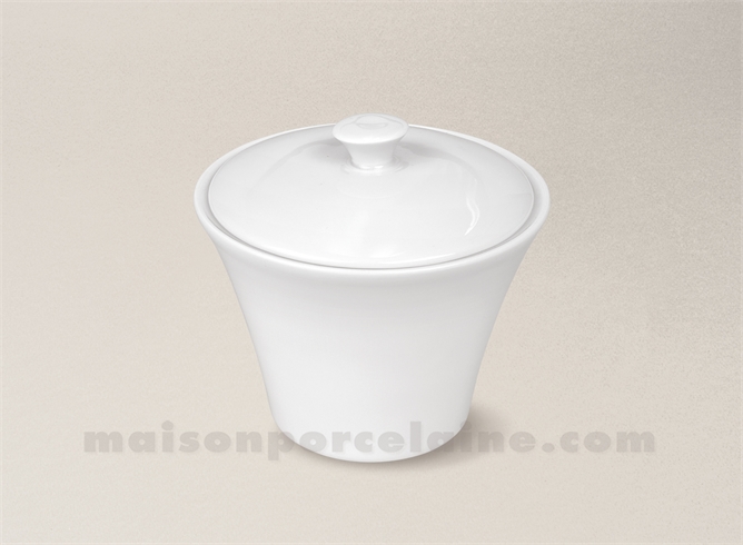 SUCRIER PORCELAINE BLANCHE HAUSSMANN FABRIQUE EN FRANCE 15CL