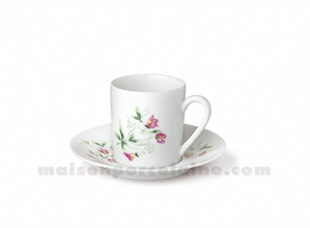 TASSE CAFE+SOUCOUPE LIMOGES EMPIRE 10CL