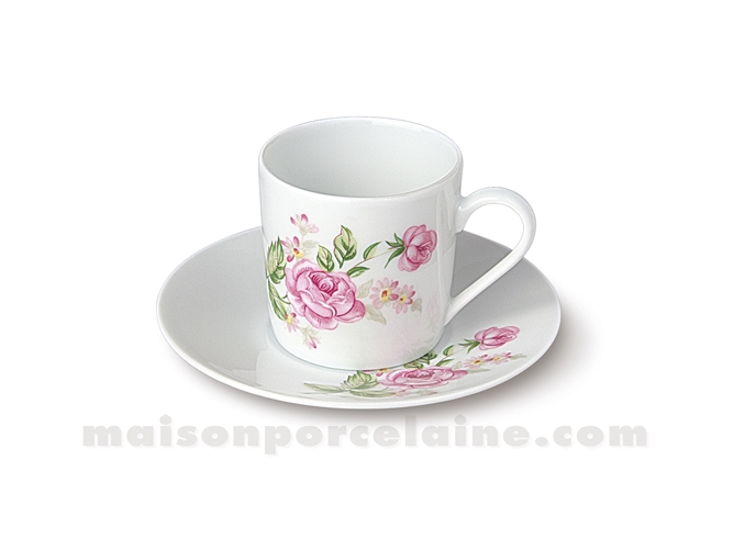 TASSE CAFE+SOUCOUPE LIMOGES EMPIRE 10CL