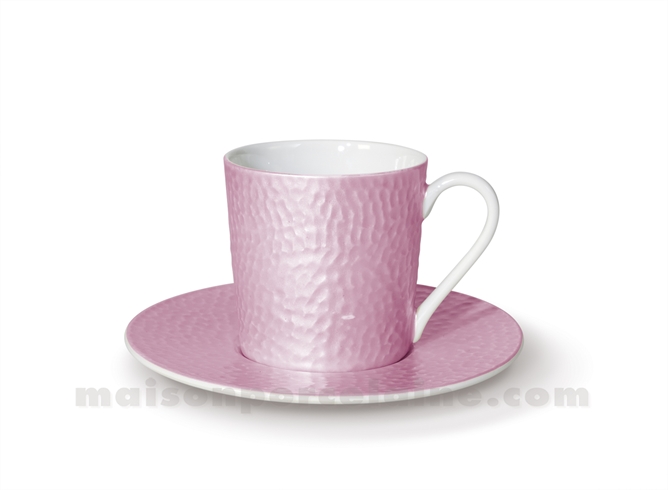 TASSE CAFE+SOUCOUPE REVES D'OPALINE 5X7 9CL - PRALINE