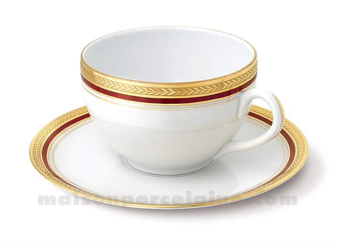 TASSE DEJEUNER+SOUCOUPE LIMOGES ENVIE 35CL