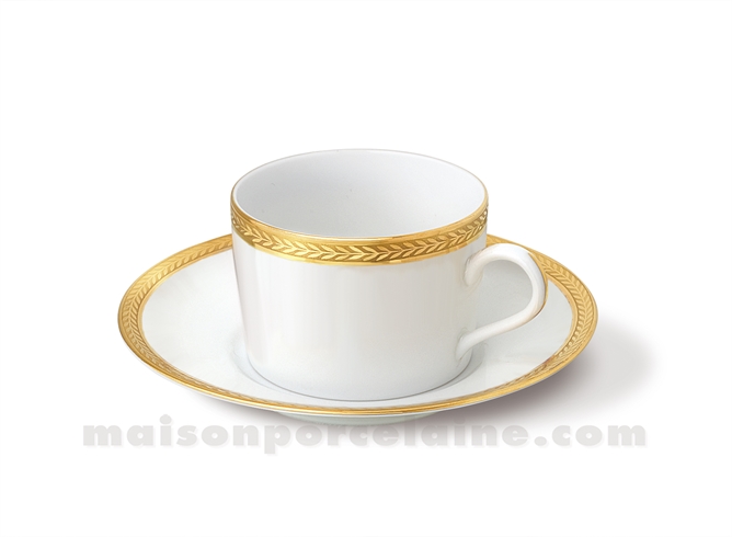 TASSE THE+SOUCOUPE LIMOGES EMPIRE 20CL