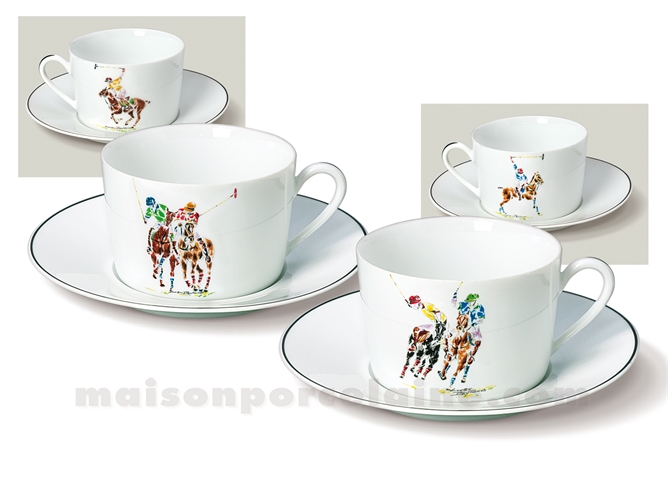 TASSE THE+SOUCOUPE LIMOGES EMPIRE 20CL