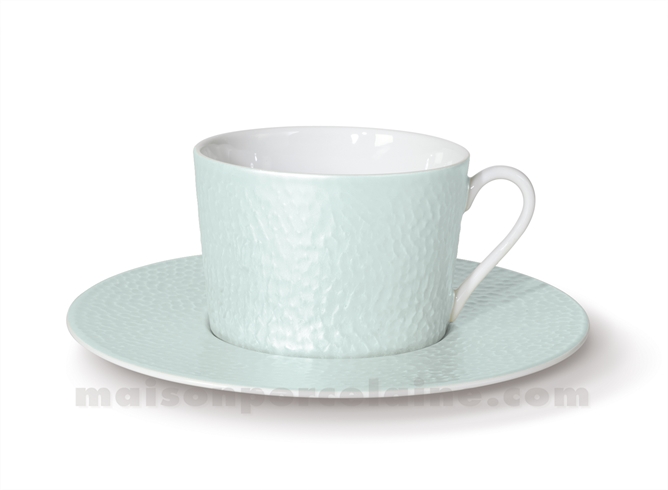 TASSE THE+SOUCOUPE REVES D'OPALINE 8.5X8 20CL - AMANDE