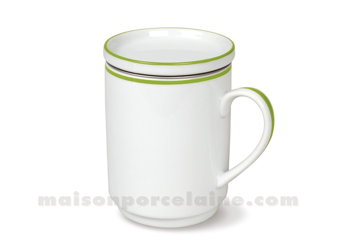 TASSE TISANE EMPILABLE + FILTRE METAL 30CL