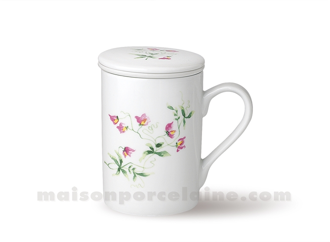 TASSE TISANE+ FILTRE+COUVERCLE 20CL