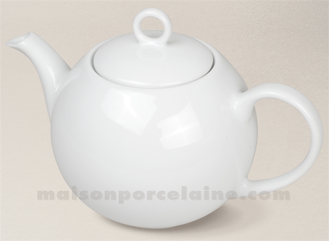 THEIERE BOULE ARTOIS PORCELAINE BLANCHE GM 1.2L