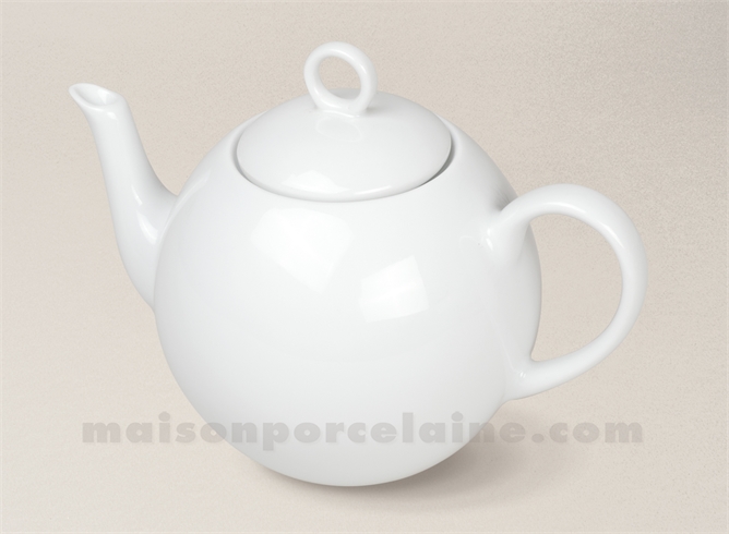 THEIERE BOULE ARTOIS PORCELAINE BLANCHE PM 80CL