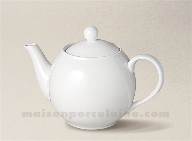 THEIERE BOULE FLANDRE PORCELAINE BLANCHE PM 60CL