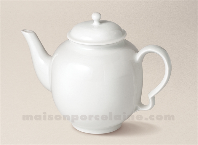 THEIERE PORCELAINE BLANCHE LIMOGES CHANTILLY 60CL