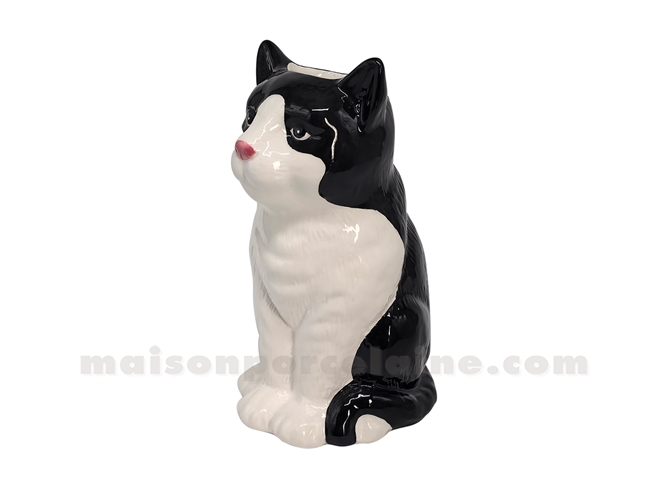 VASE CERAMIQUE CHAT L12,8 P10,5 H20CM