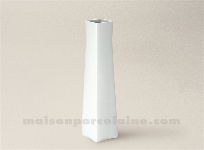 VASE LIMOGES PORCELAINE BLANCHE CHLOE MM 34X8.5 110CL