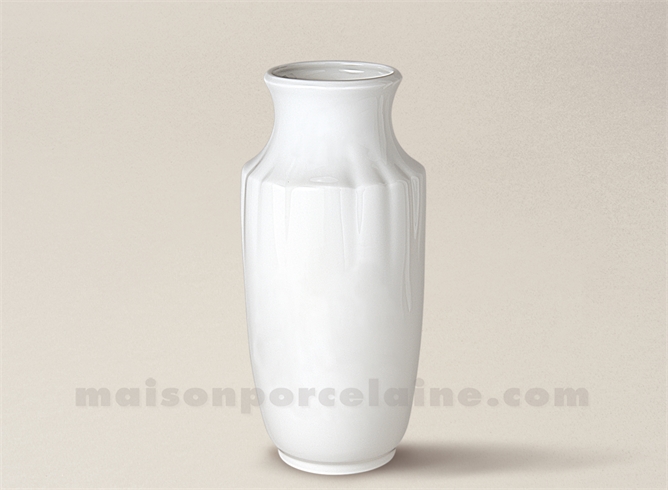 VASE LIMOGES PORCELAINE BLANCHE FRANCOISE MM 26X12 1,8L