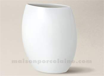 VASE LIMOGES PORCELAINE BLANCHE LOLA GM 28X25 3L