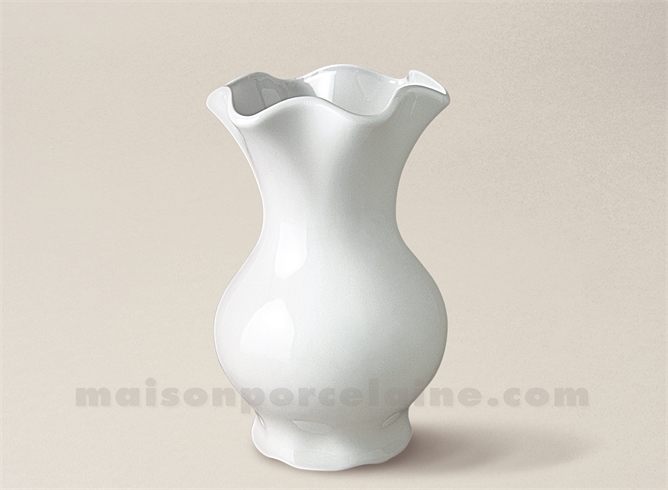 VASE LIMOGES PORCELAINE BLANCHE ROMAIN FESTON MM 24X15