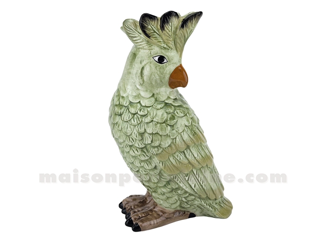 VASE SOLIFLORE BELLO VERT L13 P10 H21,5CM
