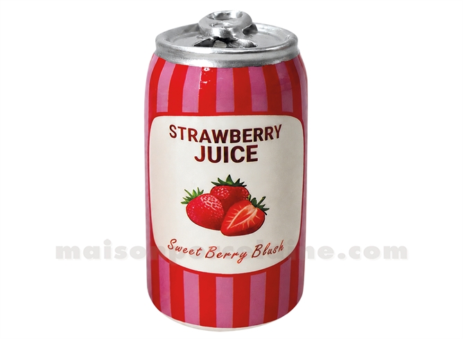 VASE SOLIFLORE CANETTE GM STRAWBERRY D6,2 H11,8CM