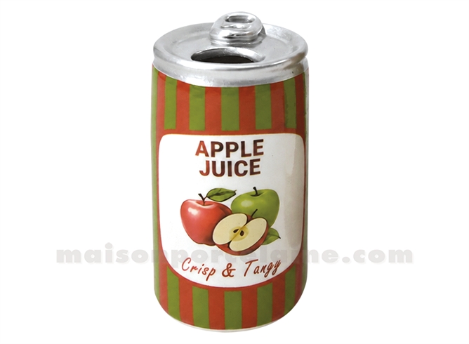 VASE SOLIFLORE CANETTE PM APPLE JUICE D5 H8,8CM