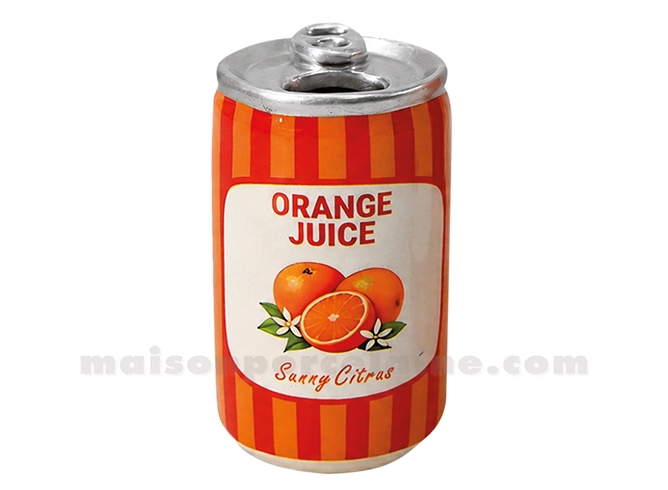 VASE SOLIFLORE CANETTE PM ORANGE JUICE D5 H8,8CM