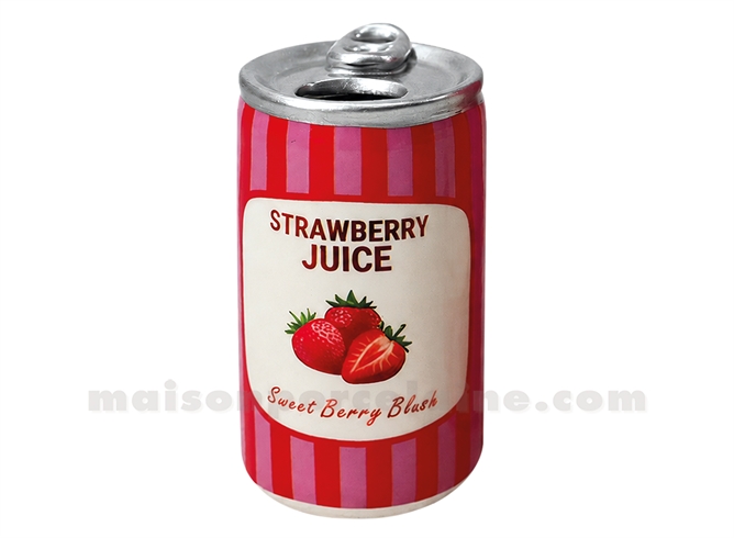 VASE SOLIFLORE CANETTE PM STRAWBERRY JUICE D5 H8,8CM
