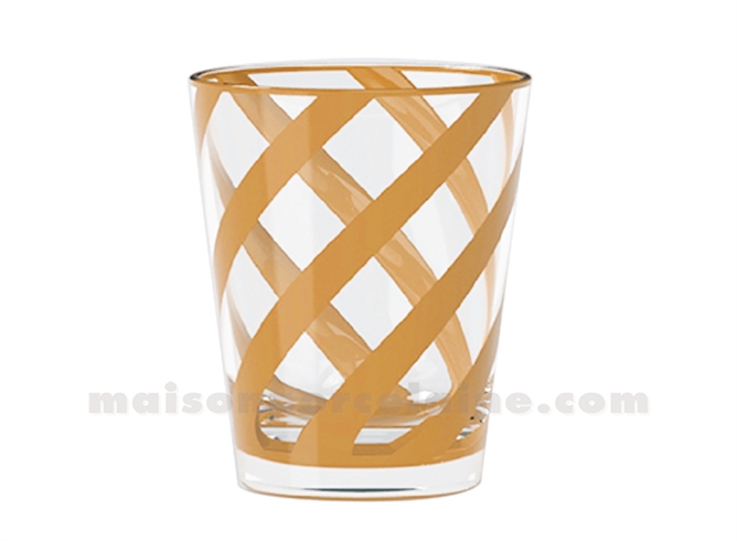 VERRE GOBELET RIVIERA BRUN ACRYLIQUE D9,6 H11,4CM