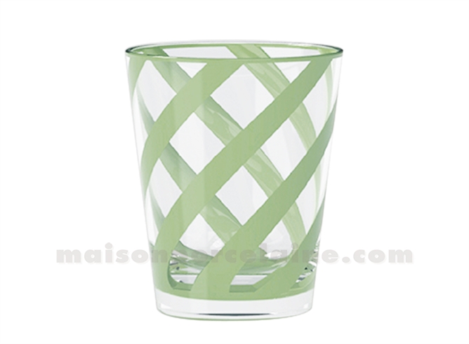 VERRE GOBELET RIVIERA MATCHA ACRYLIQUE D9,6 H11,4CM