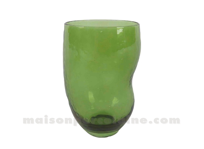 VERRE GOBELET TRIBU VERT MOUSSE D7
