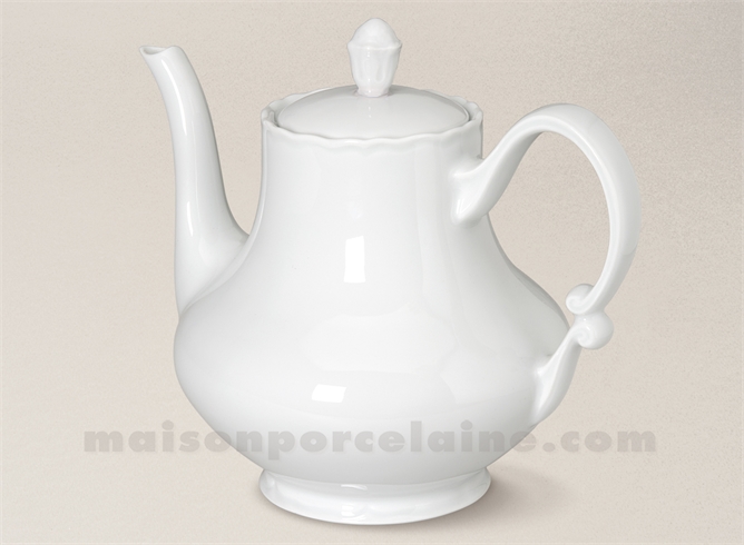 VERSEUSE THE/CAFE PORCELAINE BLANCHE COLBERT FABRIQUE EN FRANCE 1,1L