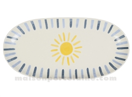 AMORE - PLAT OVAL 30X15CM - GRES - PIECE