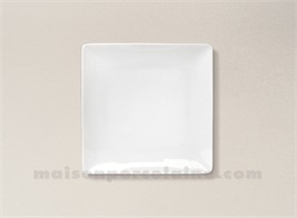 ASSIETTE CARREE PAIN PORCELAINE BLANCHE COLORADO 15X15CM