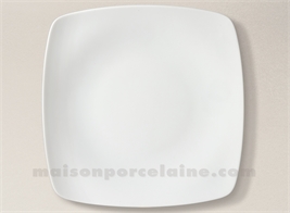 ASSIETTE CARREE RESENTATION PORCELAINE BLANCHE SAHARA 29X29