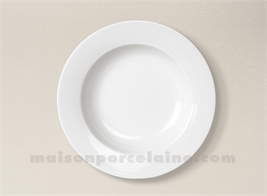 ASSIETTE CREUSE AILE LIMOGES PORCELAINE BLANCHE EMPIRE D22